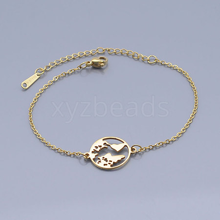 201 Stainless Steel Link Bracelets BJEW-T011-JN506-2-1