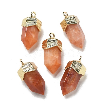 Natural Topaz Jade Faceted Pendants G-G181-03G-02-1