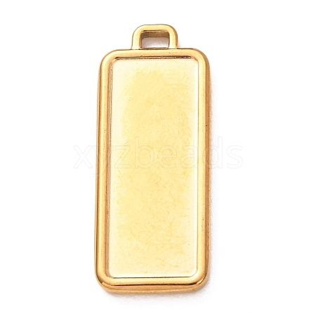 304 Stainless Steel Pendant Cabochon Settings STAS-Z204-04G-03-1
