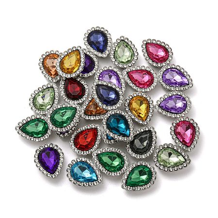 Acrylic Rhinetsone Cabochons FIND-C054-02P-1