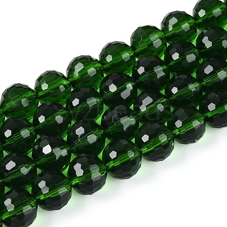 Transparent Glass Bead Strands GLAA-R095-10mm-29-1