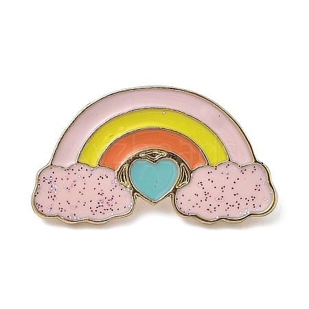 Rainbow Enamel Pins JEWB-M066-02G-04-1