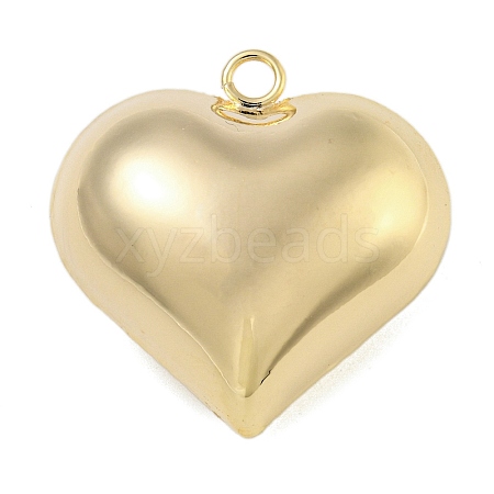 Heart Brass Pendants KK-N254-98G-01-1