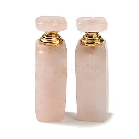 Natural Rose Quartz Dropper Perfume Bottle DJEW-H010-01G-02-1