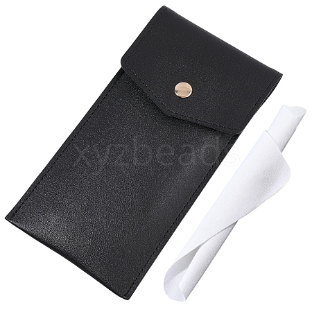 1Pc Rectangle PU Leather Eyeglass Cases AJEW-CN0007-01A-1