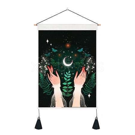 Polyester Wall Hanging Tapestry PW-WG30096-01-1