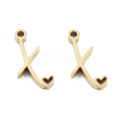 304 Stainless Steel Charms STAS-M327-02G-X-1