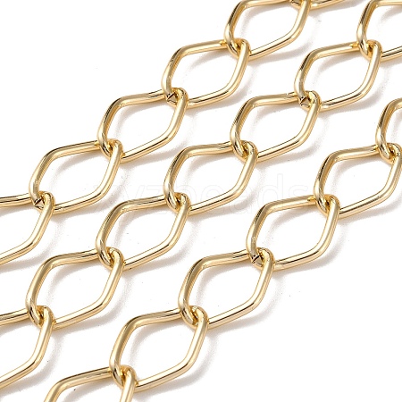 Oxidation Aluminum Twist Rhombus Link Chains CHA-E003-09G-1