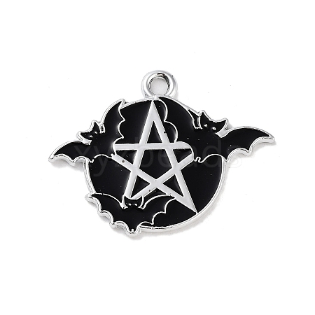 Halloween Alloy Enamel Pendants X-FIND-B036-03A-1