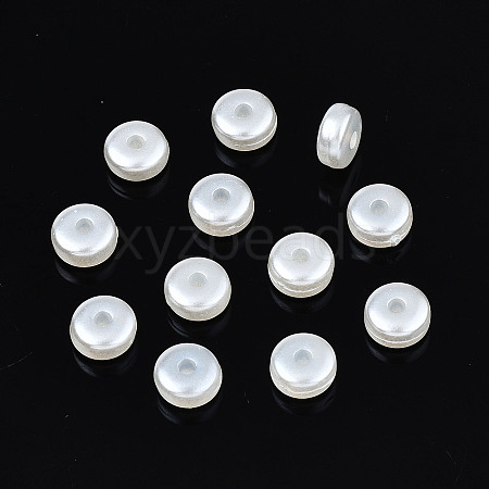 ABS Plastic Imitation Pearl Beads X-OACR-N008-109-1