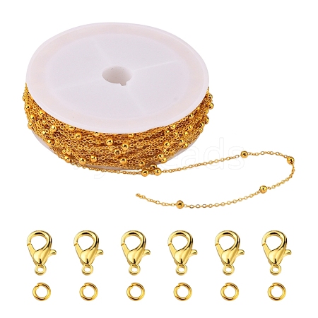 DIY Chain Bracelet Necklace Making Kit DIY-YW0005-92G-1