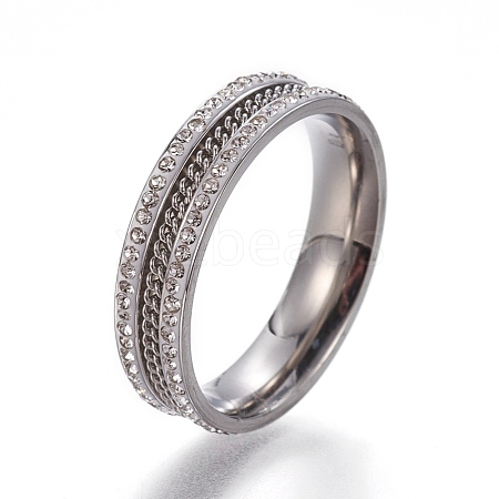 304 Stainless Steel Finger Rings RJEW-E158-21P-1