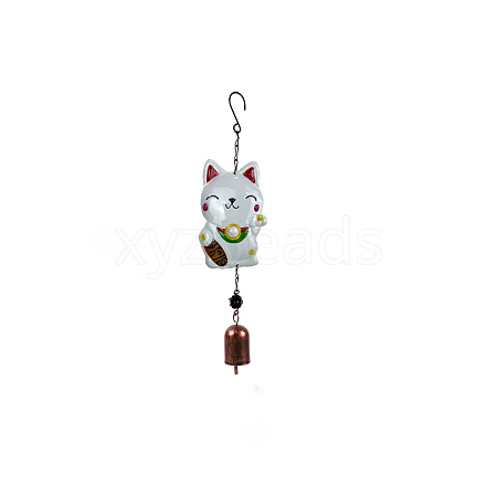 Fortune Cat Iron Art Wind Chime Decoration PW-WGDB889-01-1