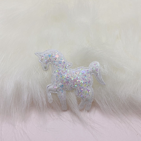 Unicorn PVC Paillette Cabochons PW-WG61496-04-1