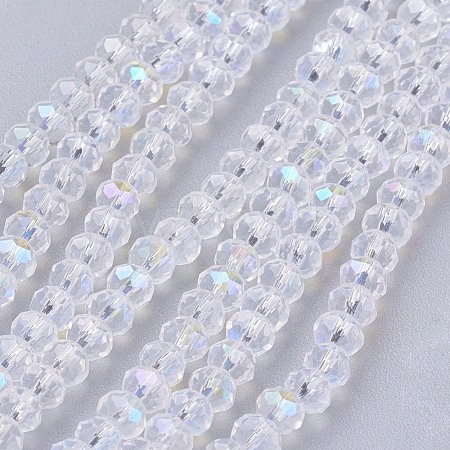 Electroplate Glass Bead Strands X-EGLA-J047-3x2mm-AB03-1