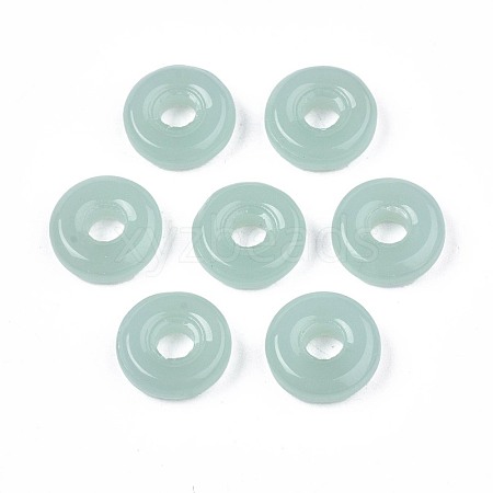 Spray Painted Glass Linking Rings GLAA-S054-35A-B02-1