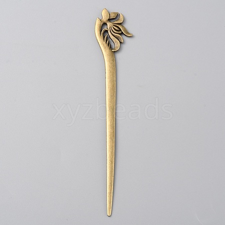 Alloy Lotus Hair Sticks MRMJ-WH0077-101A-1