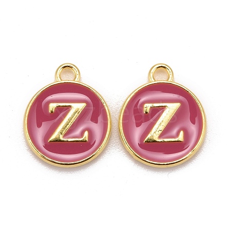 Golden Plated Alloy Enamel Charms ENAM-S118-08Z-1