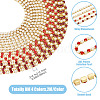 8m 4 Colors Brass Rhinestone Strass Chains CHC-TA0001-41-3