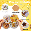 DIY Bees Theme Diamond Painting Acrylic Cup Mat Kits DIY-TAC0012-72-16