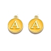 Golden Plated Alloy Enamel Charms ENAM-Q437-13A-1