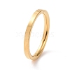 201 Stainless Steel Plain Band Ring for Women RJEW-I089-50A-G-1