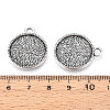 Tibetan Style Alloy Pendant Cabochon Settings PALLOY-N178-09AS-3