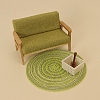 Furniture Resin & Cloth & Wood Mini Model PW-WGFE7AF-01-4