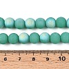 Frosted Opaque Glass Beads Strands GLAA-T032-P8mm-MBB12A-4