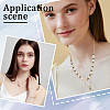 300Pcs 5 Styles ABS Plastic Imitation Pearl  Beads KY-SP0001-23-5
