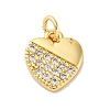 Brass Micro Pave Cubic Zirconia Pendants KK-S510-49G-03-1