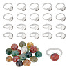 ARRICRAFT DIY Gemstone Finger Ring Making Kit DIY-AR0003-04-1