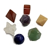 Natural & Synthetic Gemstone Mixed Shape Figurines Statues for Home Desk Decorations PW-WG17608-10-1