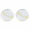 Transparent Resin Pendants RESI-N030-005C-2