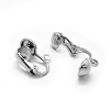 Iron Clip-on Earrings Findings IFIN-L032-01P-2