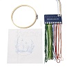 DIY Mushroom Pattern Embroidery Starter Kits DIY-L068-01D-2