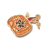 Thanksgiving Day Golden Tone Alloy Enamel Pendants X-ENAM-M002-02I-G-2