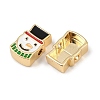 Brass Enamel Beads KK-L255-16G-03-2