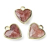 Natural Red Strawberry Quartz Pendants G-O204-01G-1