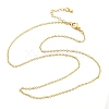 Brass Cable Chain Necklaces for Women NJEW-D302-48G-5