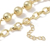 Brass Micro Pave Clear Cubic Zirconia & Plastic Pearl Pendant Necklaces NJEW-H028-03G-3