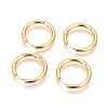 Ion Plating(IP) 304 Stainless Steel Hoop Earrings EJEW-P177-G-21-2