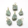 Natural Green Aventurine Pendants G-R435-17-1