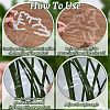 Leaf Shape Acrylic Plant Growth Fixator DIY-WH0430-933A-4
