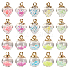 50Pcs 10 Styles Glow in the Dark Luminous Glass Globe Pendants FIND-TA0002-24-1