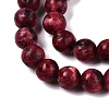 Dyed Natural White Jade Beads Strands G-T140-4mm-B07-4