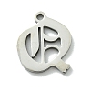 Non-Tarnish 201 Stainless Steel Pendants STAS-B055-01P-Q-1