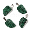 Synthetic Malachite Pendants G-B127-01P-05-1