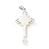 PVD Vacuum Plating 304 Stainless Steel Big Pendants LS-STAS-D052-03GP-2