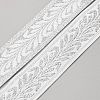 10M Ethnic Style Polyester Leaf Jacquard Ribbons OCOR-WH20004-03A-1